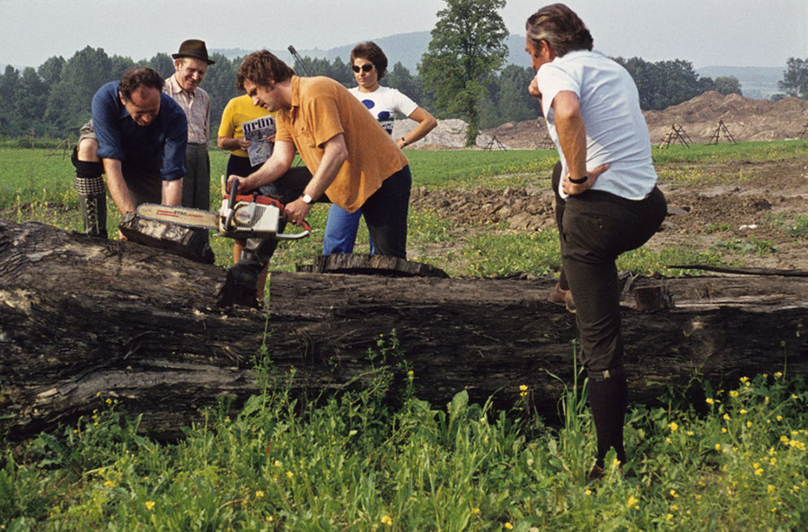 Holz- Probenahme, östlich von Pöchlarn, Ornding