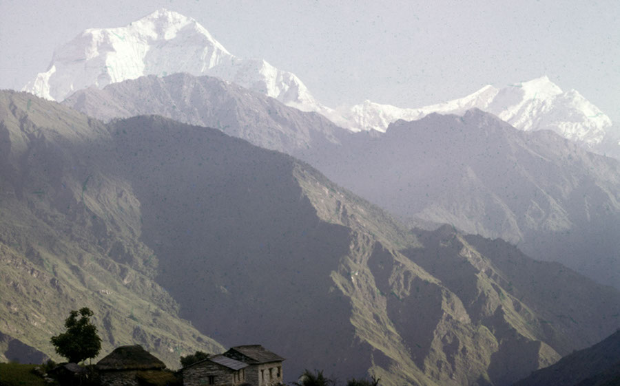 Sikha, Blick auf Dhaulagiri I